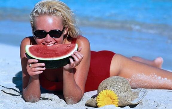 A dieta da melancia é melhor observada no verão quente
